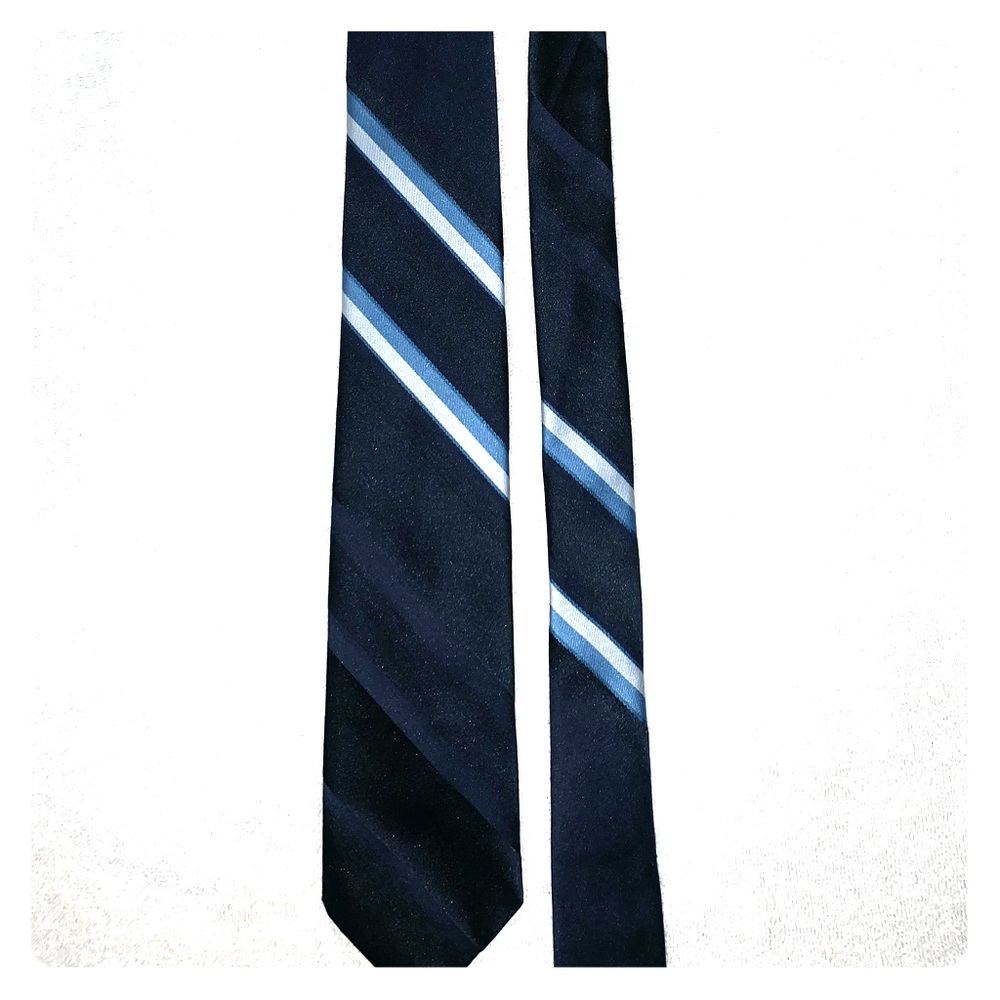 Black and blue tie